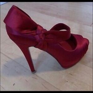 Aldo Holiday Collection Satin Heels